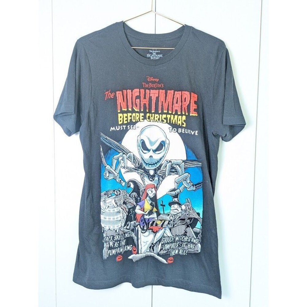 Disney Nightmare Before Christmas Tee Shirt Men's Med Tim Burton